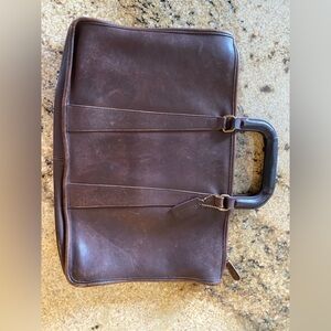 Coach Brown Leather Briefcase